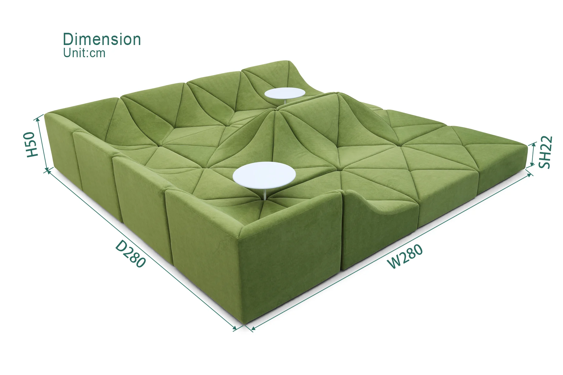 Fuleague modern modular sofa dimension FA399-16PCS-D Fuleague modern modular sofa dimension FA399-16PCS-D