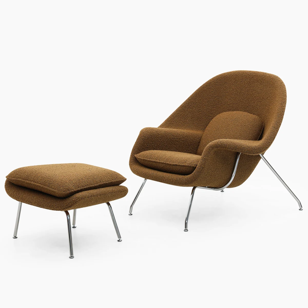 Womb Chair And Ottoman Replica in Fabric FA040-F